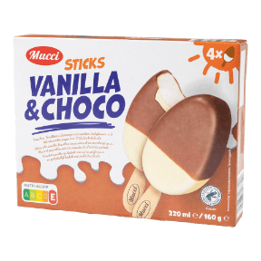 IJssticks vanille-chocolade 4 st.