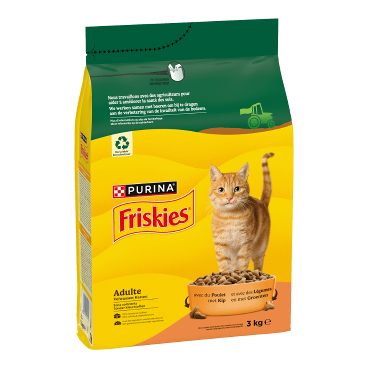 FRISKIES® Droge kattenvoeding met kip