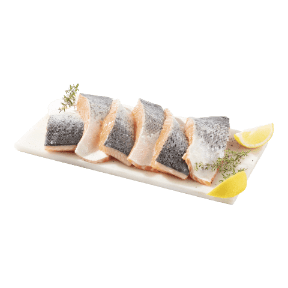 Verse zalm met huid 6 st.