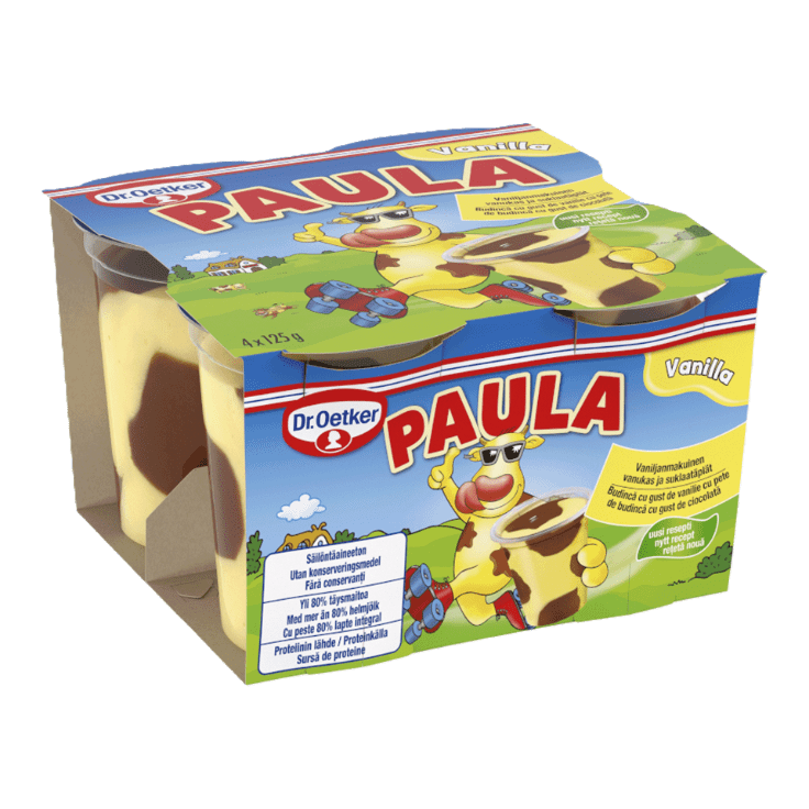 DR. OETKER® Paula-vanillepudding, 4 st.