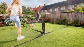 Voetbaltennisnet of voetbaldoelset