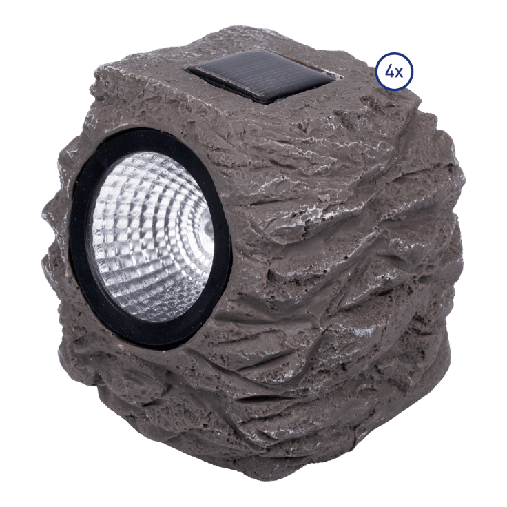 CASALUX® Ledlampen op zonne-energie, 4 st.