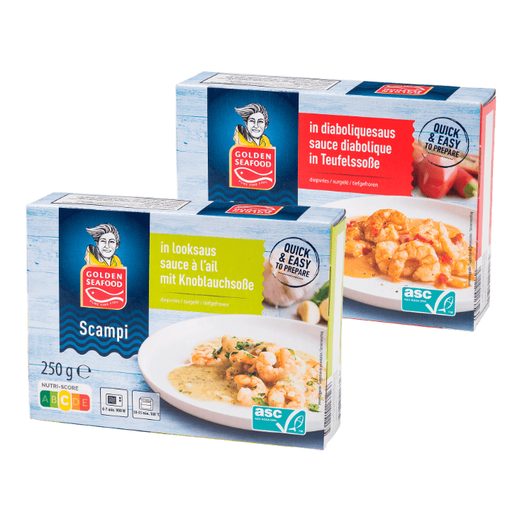 GOLDEN SEAFOOD® Scampipannetje