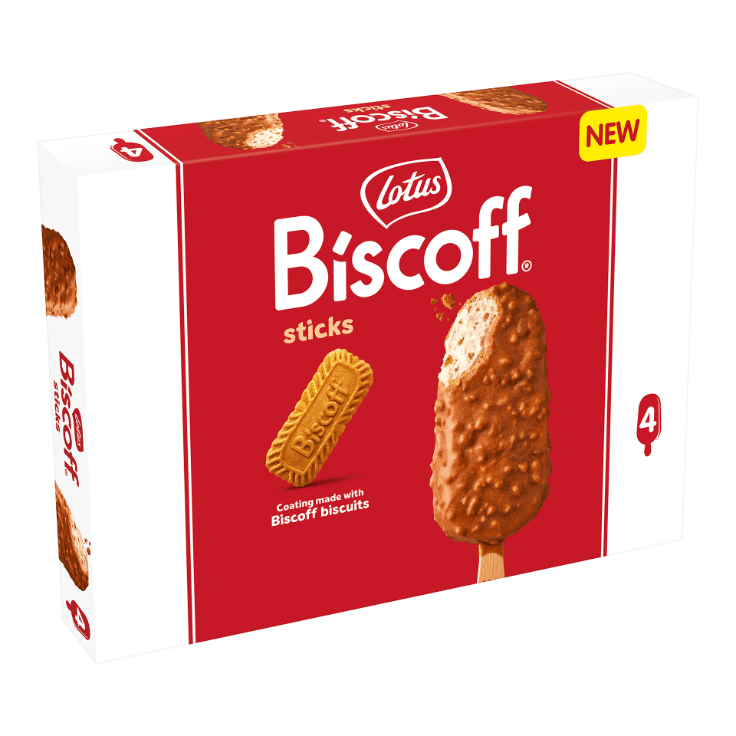 LOTUS BISCOFF® IJssticks, 4 st.