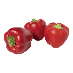 Rode paprika's