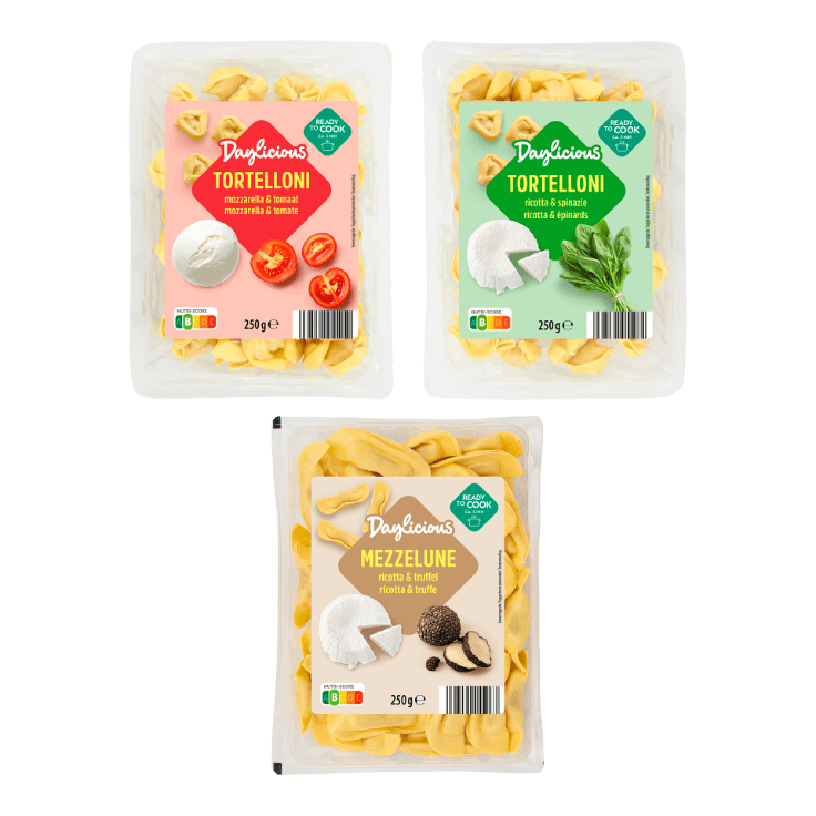 DAYLICIOUS® Gevulde verse pasta