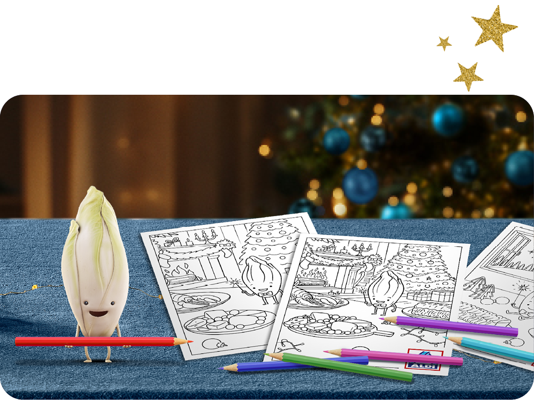 Met de kleurplaten van Willie Witloof zijn de kinderen even zoet