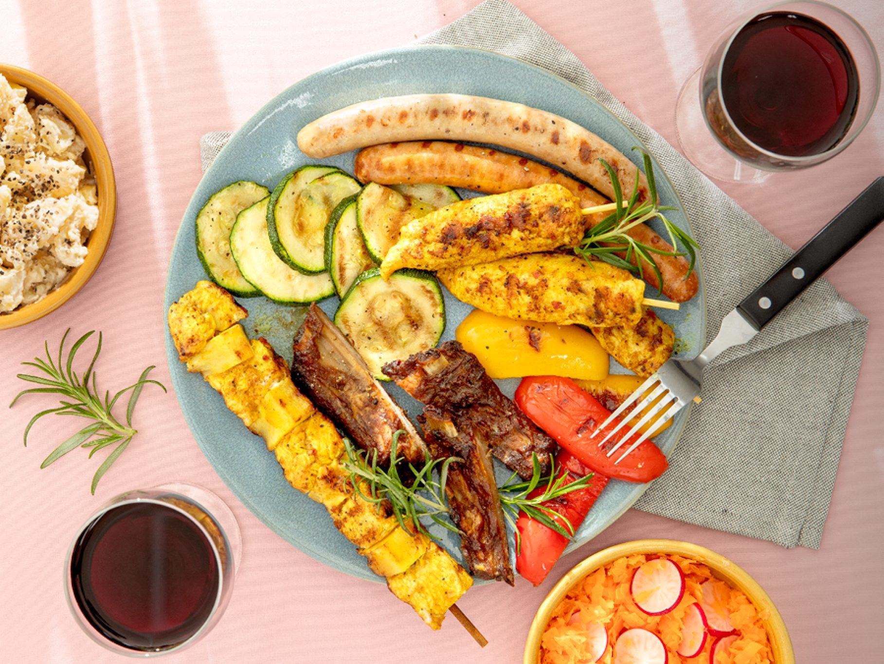 Préparer un buffet BBQ facile et abordable ALDI Belgique