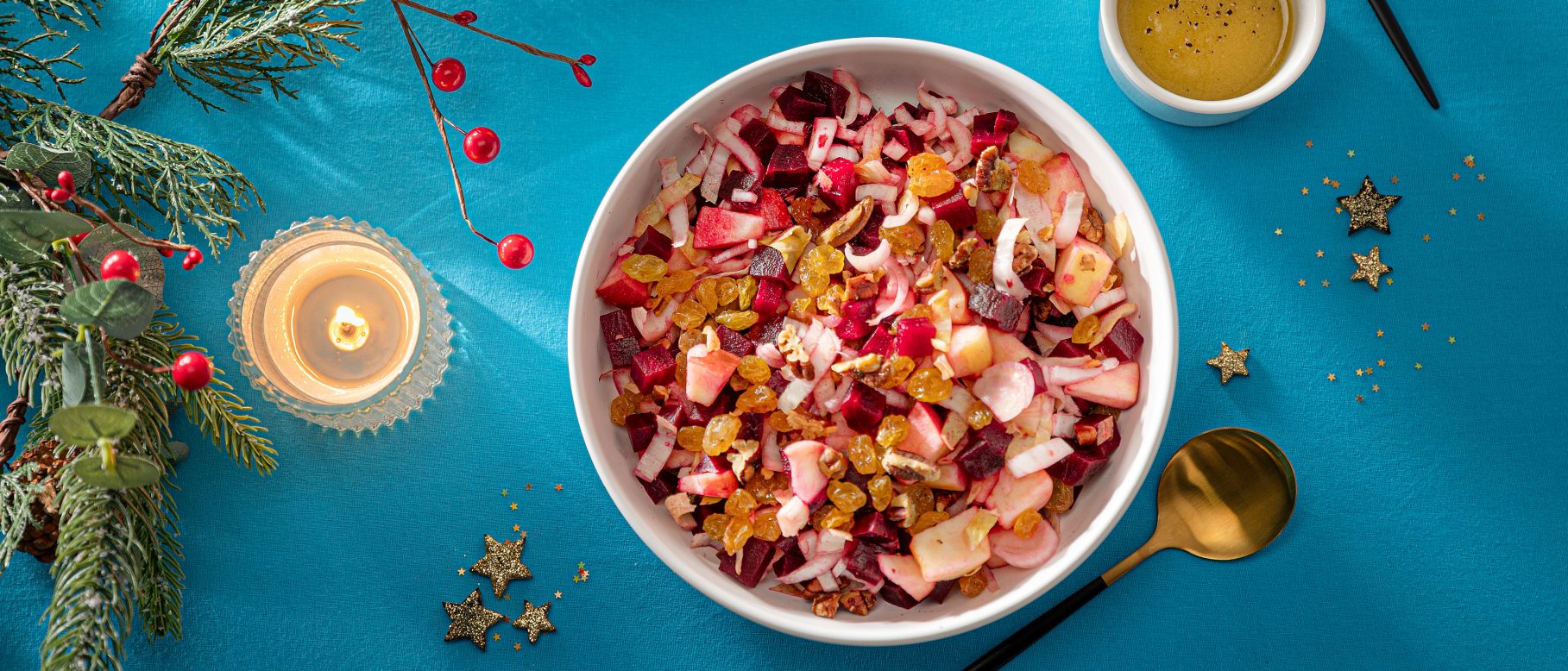 Wintersalat mit Roter Bete, Chicorée und Apfel