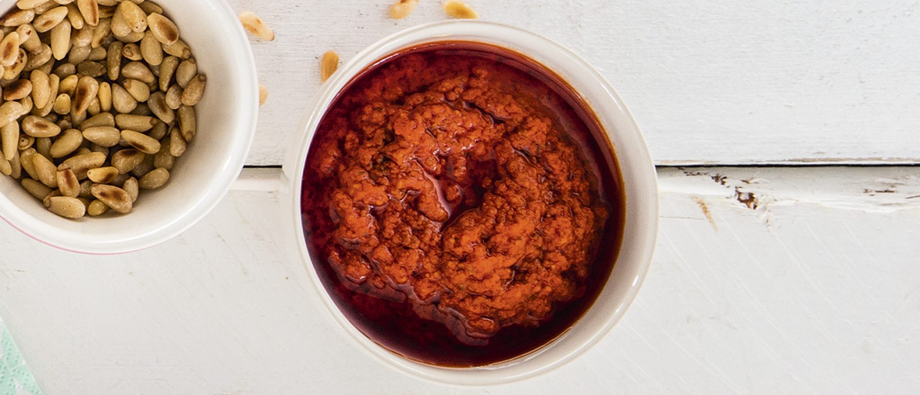 Pesto von sonnengetrockneten Tomaten